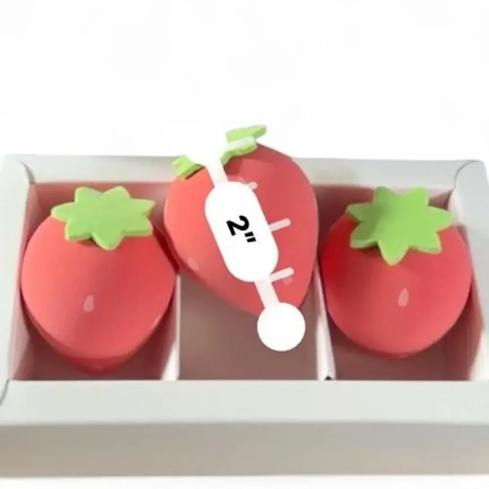 Kawaii! Strawberry Beauty Makeup Addict Sponges Set of Three